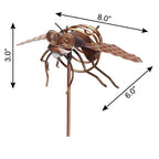 3" Copper Insect Garden Stake