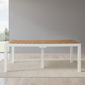 35" White Heavy Duty Plastic Folding Outdoor Dining Table with Umbrella Hole