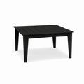 39" Black Heavy Duty Plastic Square Outdoor Dining Table