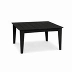 39" Black Heavy Duty Plastic Square Outdoor Dining Table