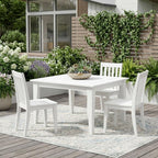 39" Black Heavy Duty Plastic Square Outdoor Dining Table