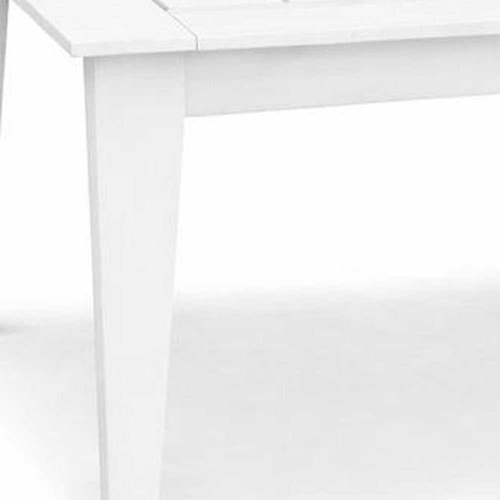 39" Black Heavy Duty Plastic Square Outdoor Dining Table