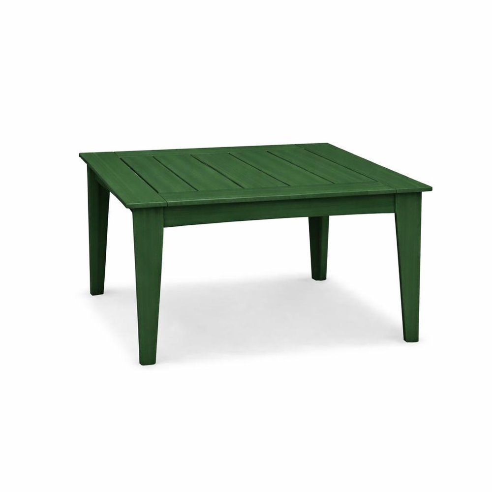 39" Black Heavy Duty Plastic Square Outdoor Dining Table