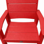 26" White Heavy Duty Plastic Outdoor Dining Chair