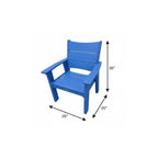 26" White Heavy Duty Plastic Outdoor Dining Chair