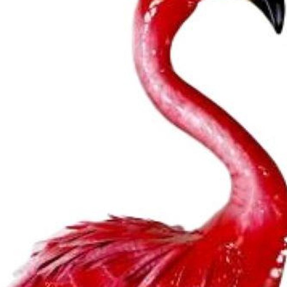 33" Pink Metal Flamingo Garden Accents Accessories