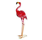 33" Pink Metal Flamingo Garden Accents Accessories