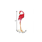 31" Pink Metal Flamingo Garden Accents Accessories