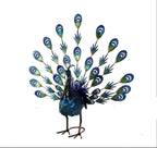 23" Blue And Purple Metal Birds Garden Accents Accessories