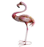 37" Pink And Yellow Metal Flamingo Garden Accents Accessories