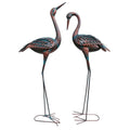 47" Copper And Green Metal Birds Garden Accents Accessories
