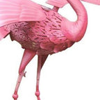 33" Pink Metal LED lights Flamingo Garden Accents Accessories