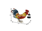 18" Red Blue And Yellow Metal LED lights Birds Garden Accents Accessories