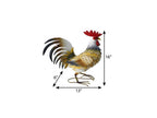 16" Yellow White And Red Metal Birds Garden Accents Accessories