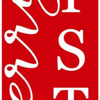 59" Red And White Solid Wood Merry Christmas Christmas Snow Scene Porch Sign