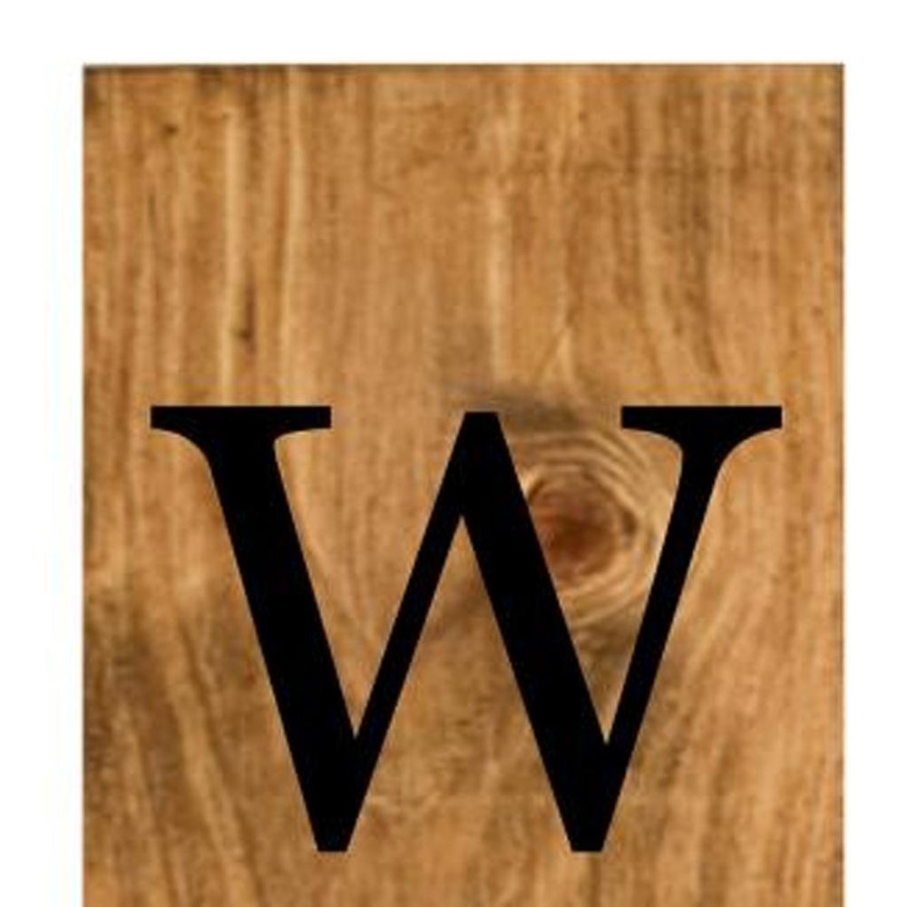 47" Black And Natural Solid Wood Welcome Porch Sign