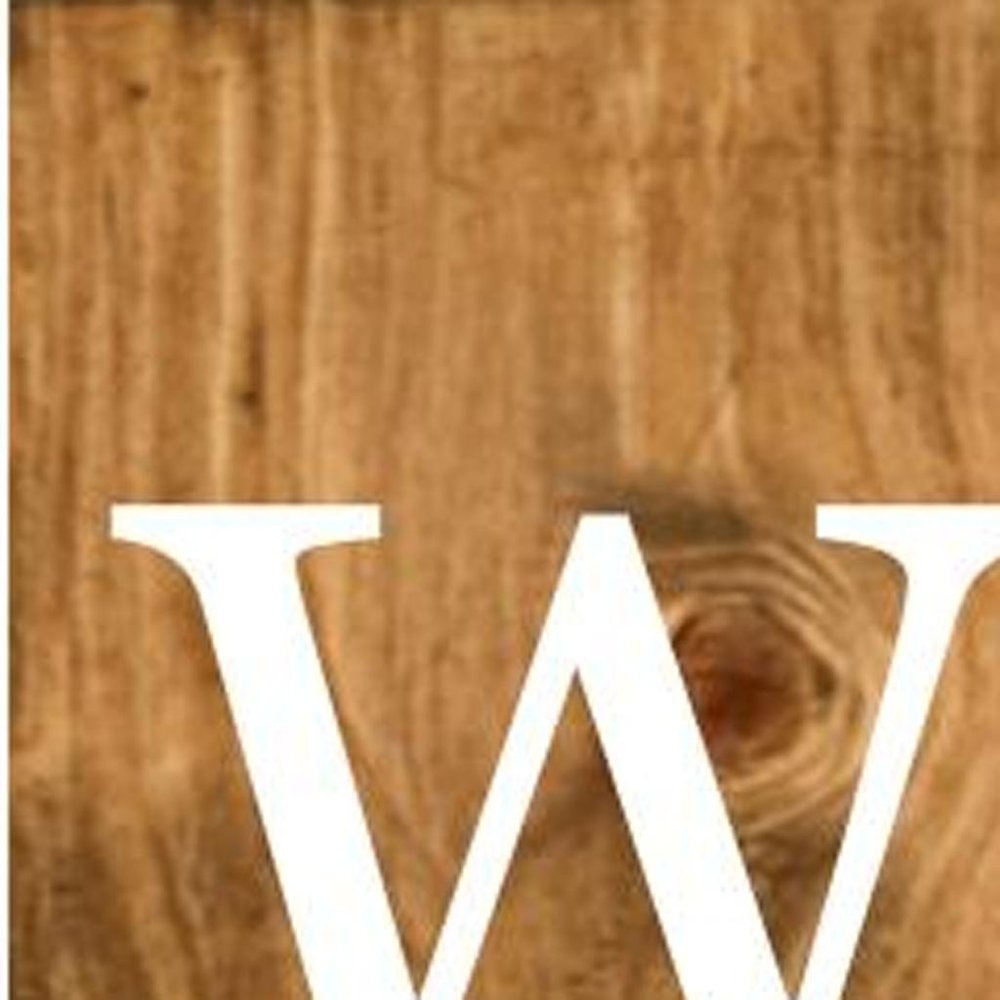 47" Natural And White Solid Wood Welcome Porch Sign