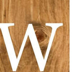 59" Natural And White Solid Wood Welcome Porch Sign