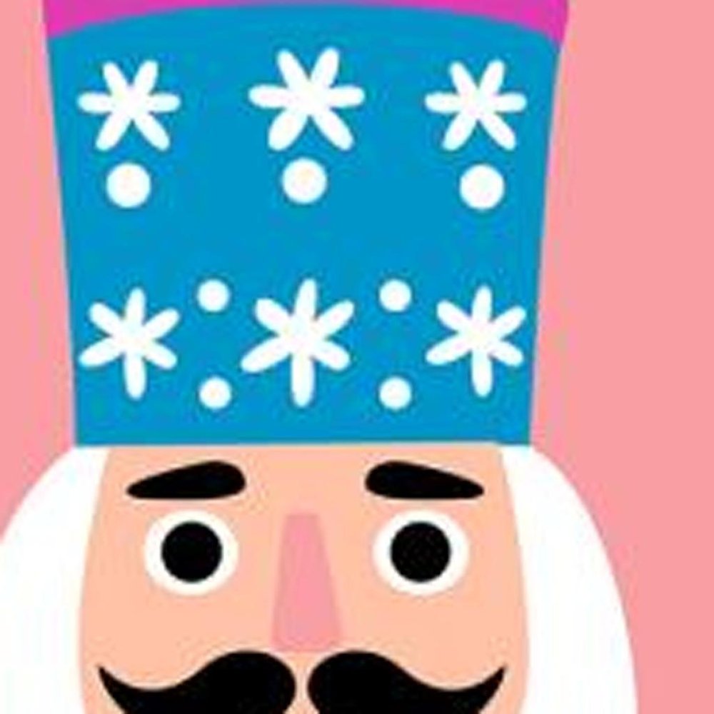 47" Blue And Pink Solid Wood Tis The Season Christmas Nutcracker Porch Sign