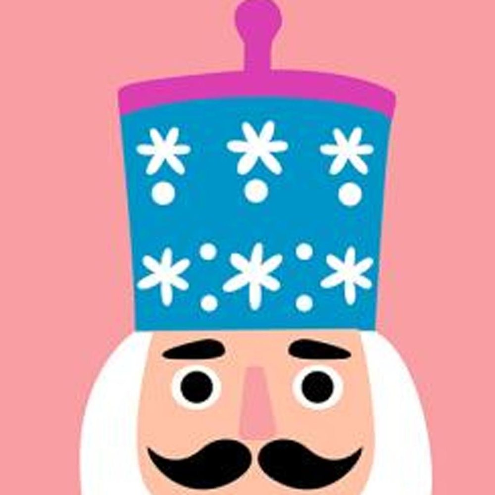 59" Blue And Pink Solid Wood Tis The Season Christmas Nutcracker Porch Sign