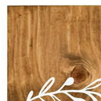 47" Natural And White Solid Wood Home Porch Sign