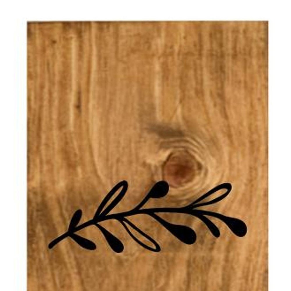 47" Black And Natural Solid Wood Home Porch Sign