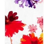 59" White Red And Purple Solid Wood Floral Bouquet Porch Sign