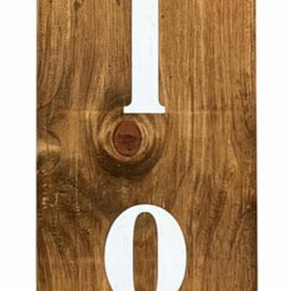 47" Natural And White Solid Wood Wildflowers Hello Porch Sign