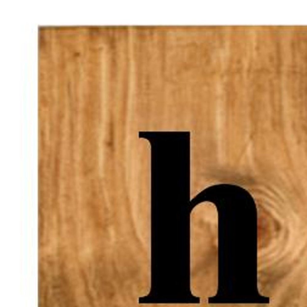 47" Black And Natural Solid Wood Wildflowers Hello Porch Sign