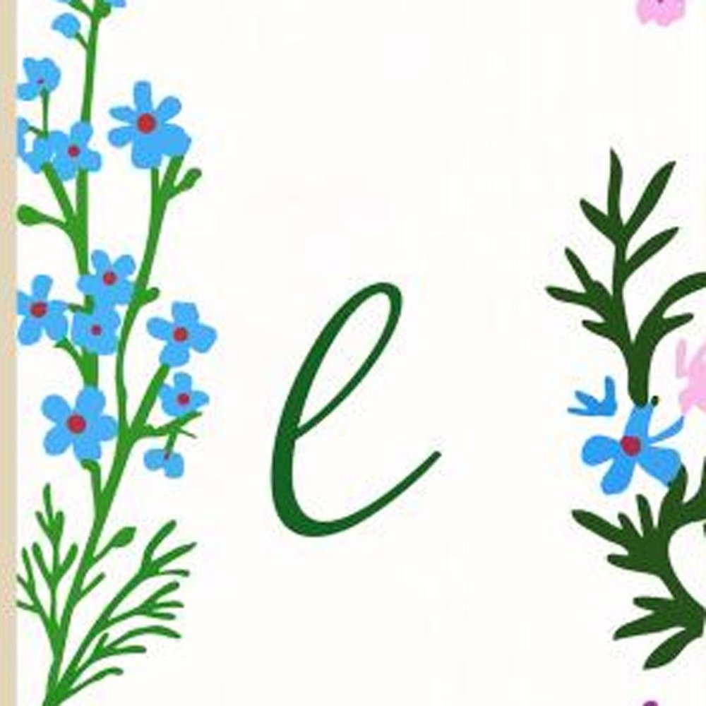 47" Green And White Solid Wood Floral Bouquet Hello Porch Sign