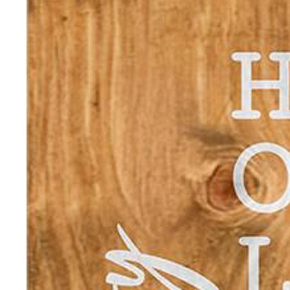 47" Green Natural And White Solid Wood Happy Holidays Christmas Christmas Trees Porch Sign