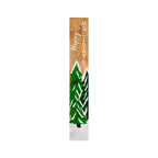 59" Green Natural And White Solid Wood Happy Holidays Christmas Christmas Trees Porch Sign