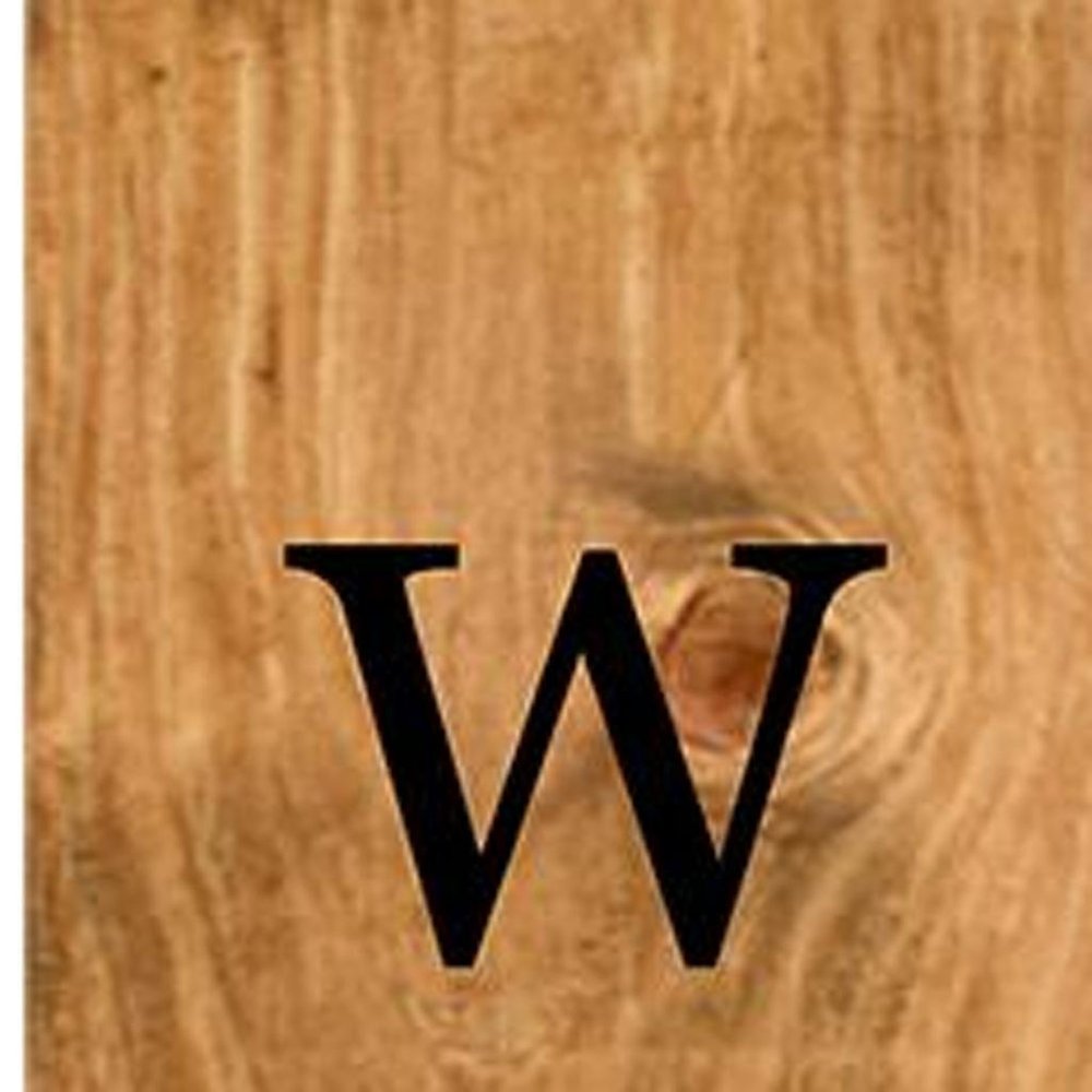 47" Black And Natural Solid Wood Welcome Porch Sign