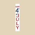 47" Red White And Blue Solid Wood Happy July 4th Porch Sign
