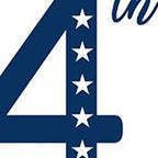 47" Red White And Blue Solid Wood Happy July 4th Porch Sign