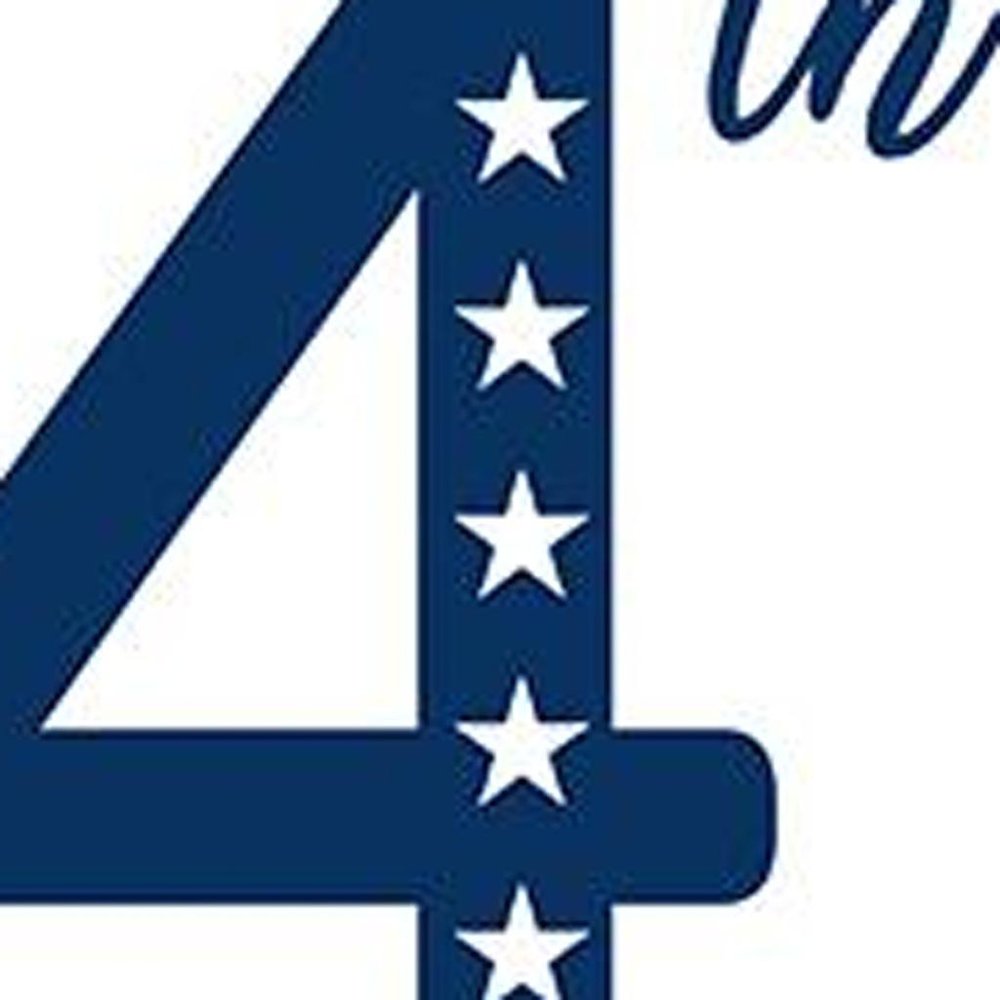 59" Red White And Blue Solid Wood Happy July 4th Porch Sign