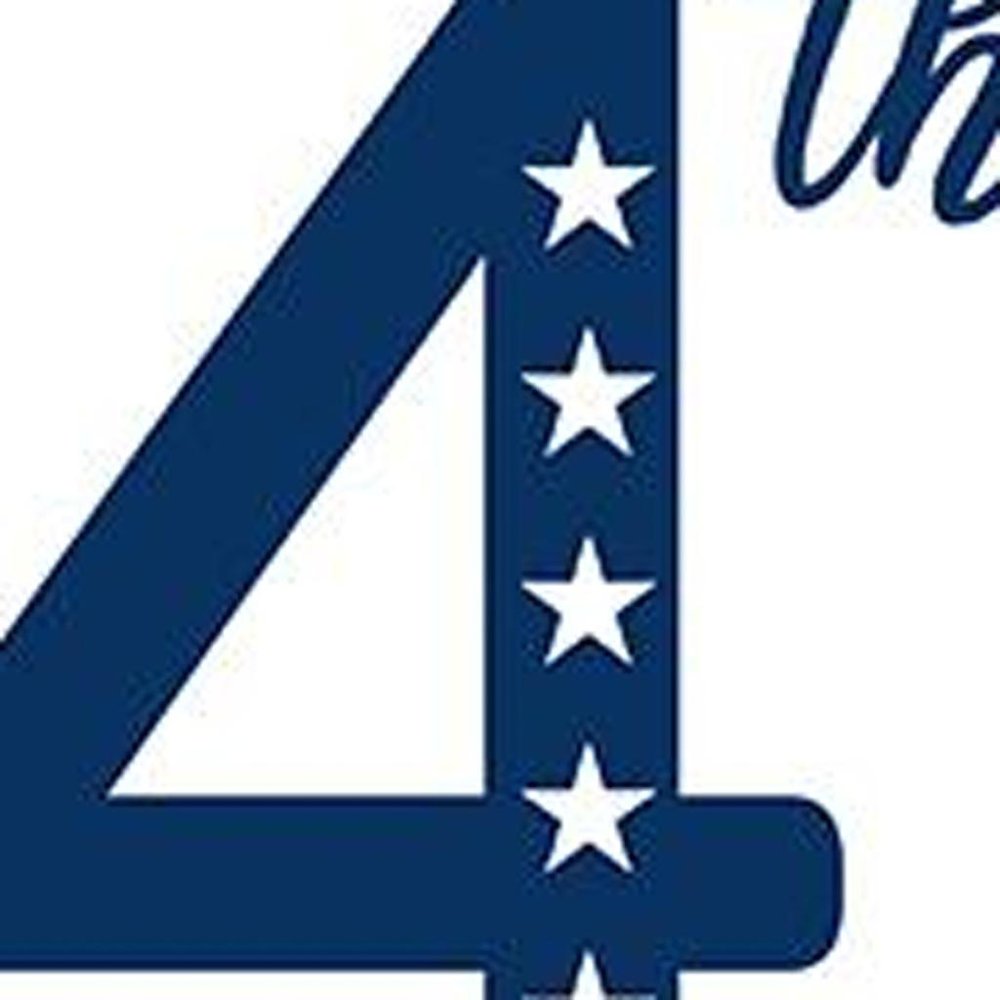 47" Red White And Blue Solid Wood Happy July 4th Porch Sign