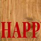 59" Natural Red White And Blue Solid Wood Happy July 4th Porch Sign