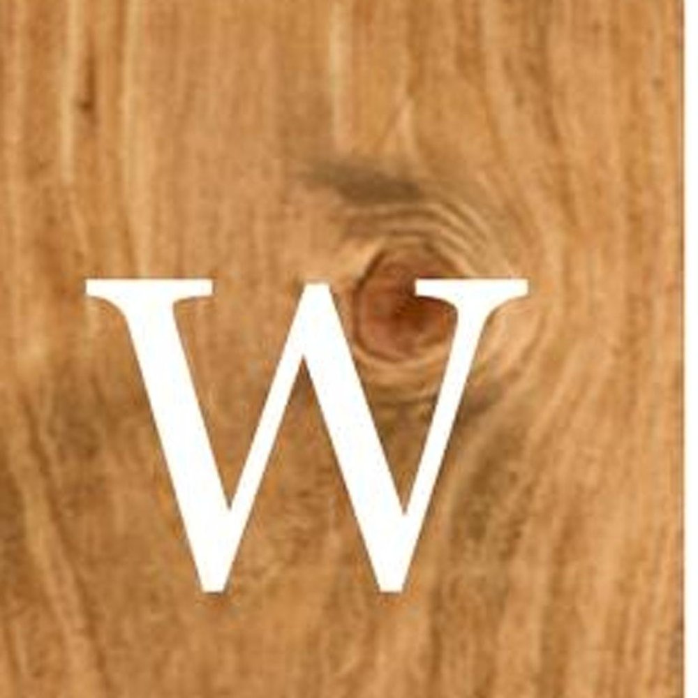 1" Tan And White Solid Wood Welcome Dogs Porch Sign
