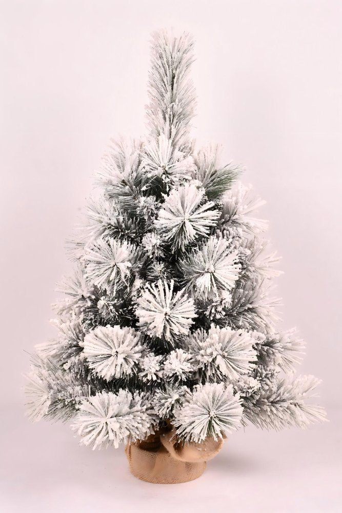 2' Snow Full Flocked Fir Christmas Tree