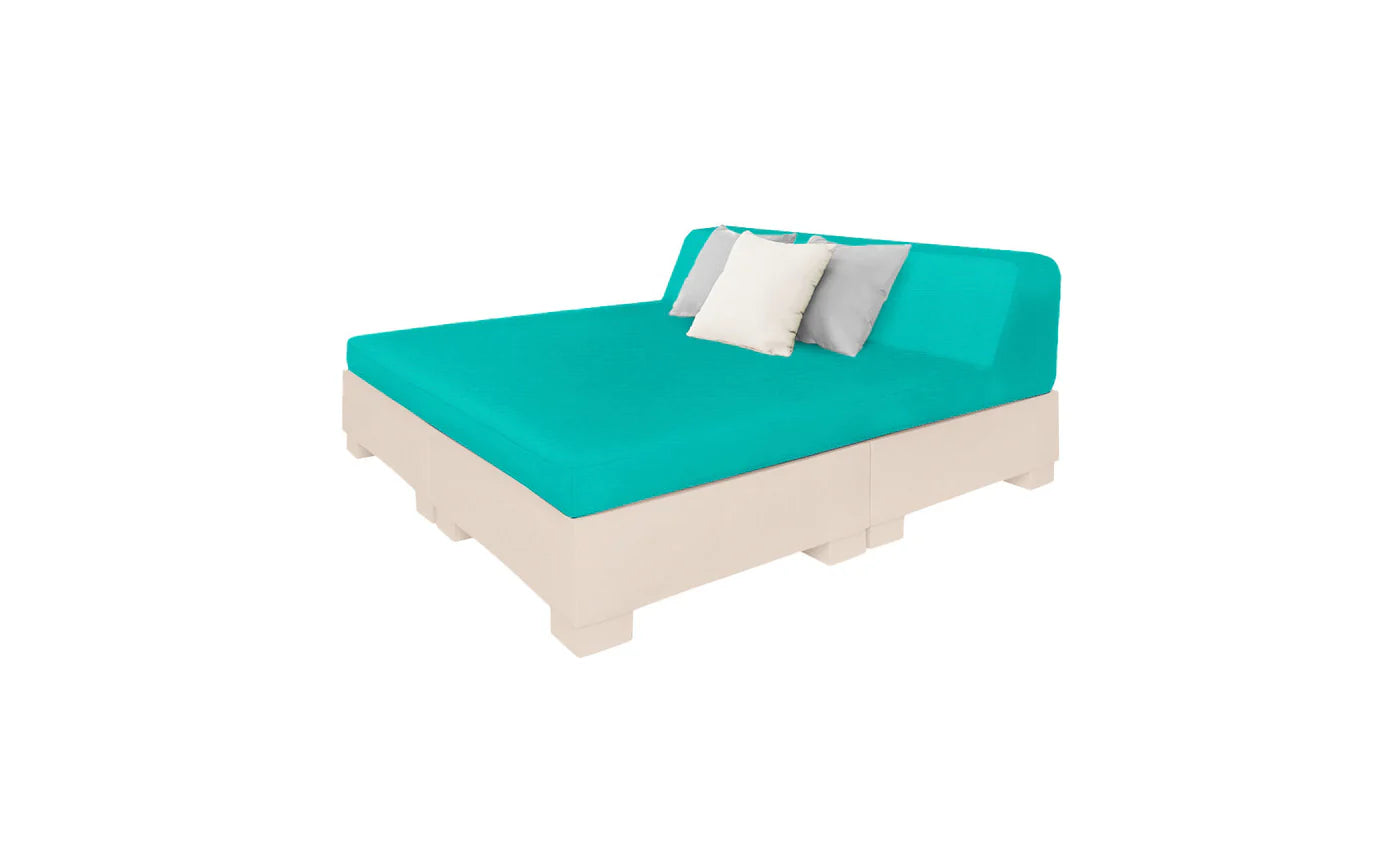 Affinity Square Sunbed with Backrest Cushion