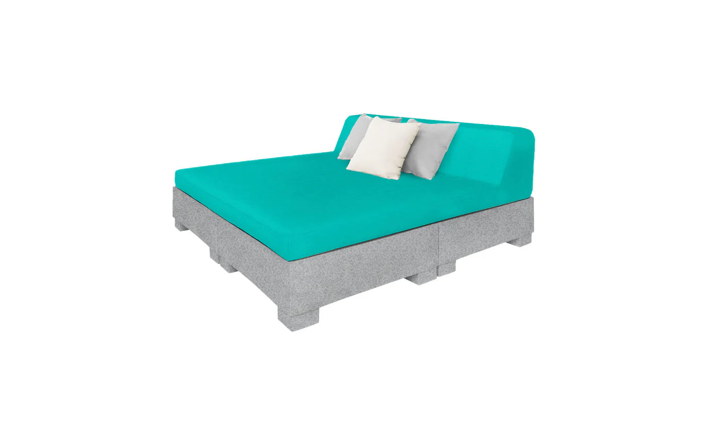 Affinity Square Sunbed with Backrest Cushion