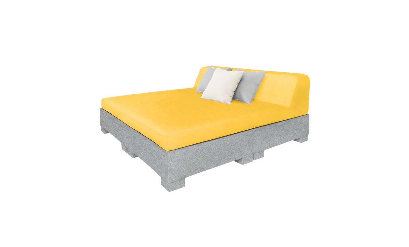 Affinity Square Sunbed with Backrest Cushion