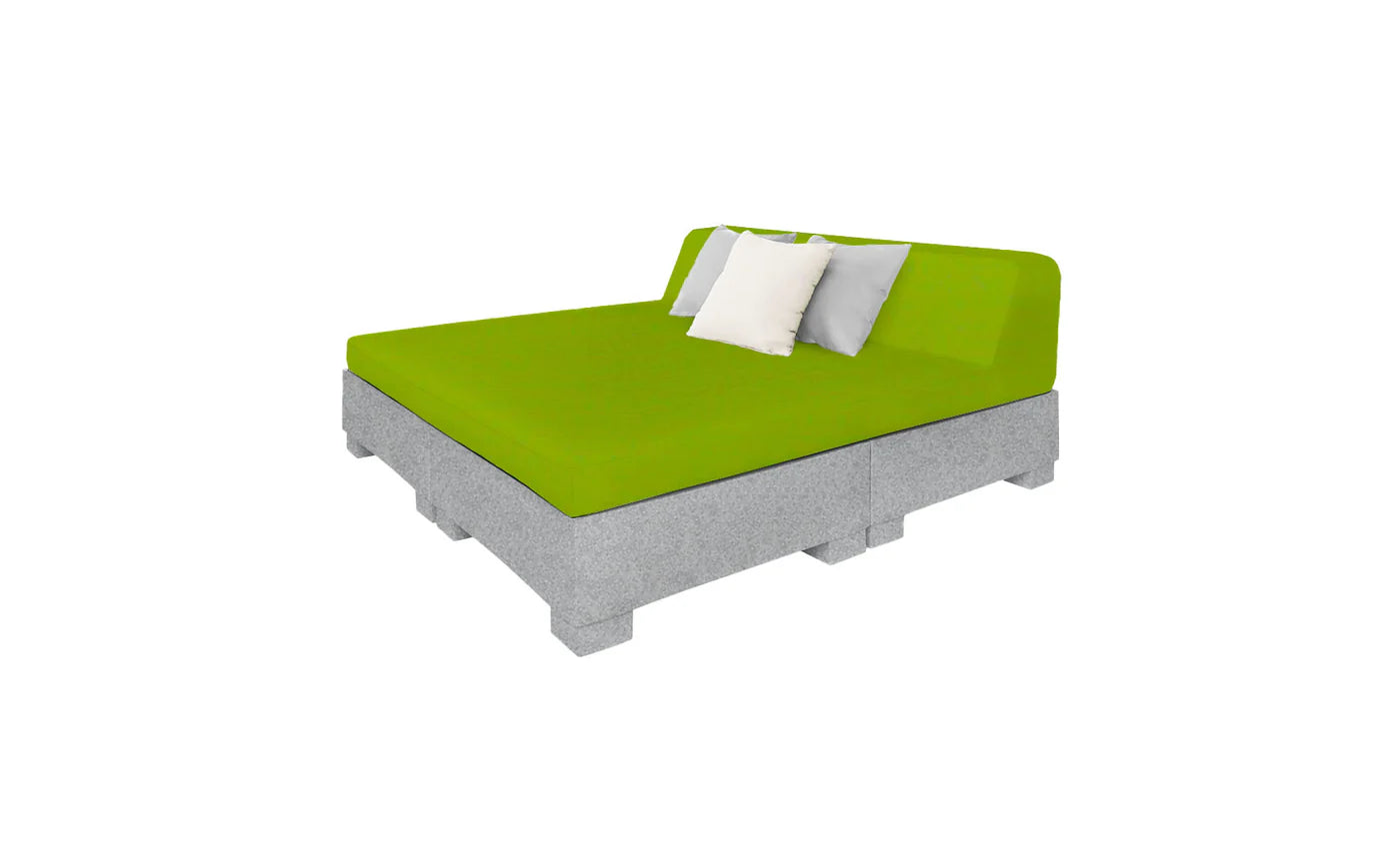 Affinity Square Sunbed with Backrest Cushion