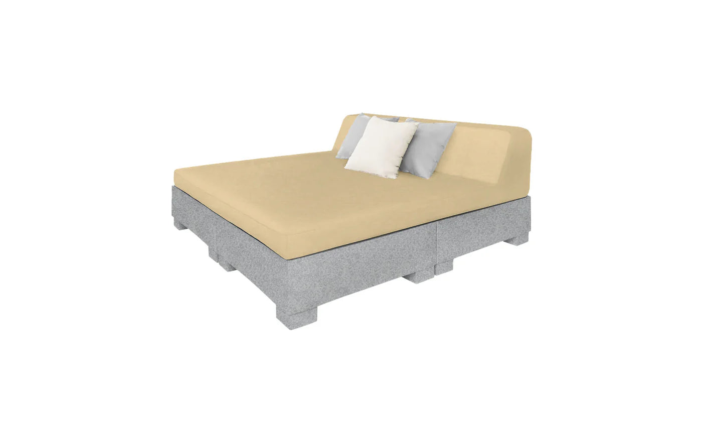 Affinity Square Sunbed with Backrest Cushion