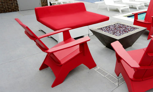 Affinity Square Sunbed with Backrest Cushion