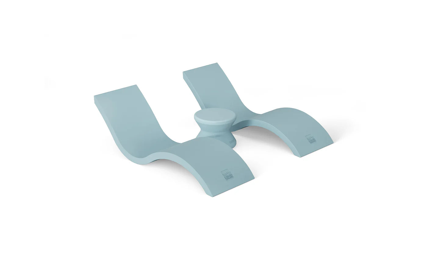 Signature Chaise and Side Table In-pool set