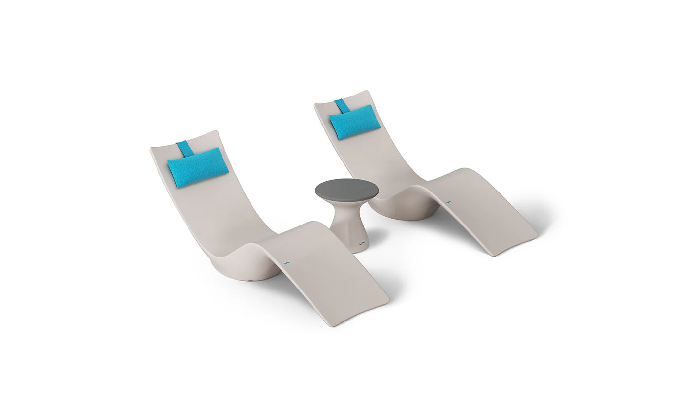 Autograph Chaise and Side table In-pool Set