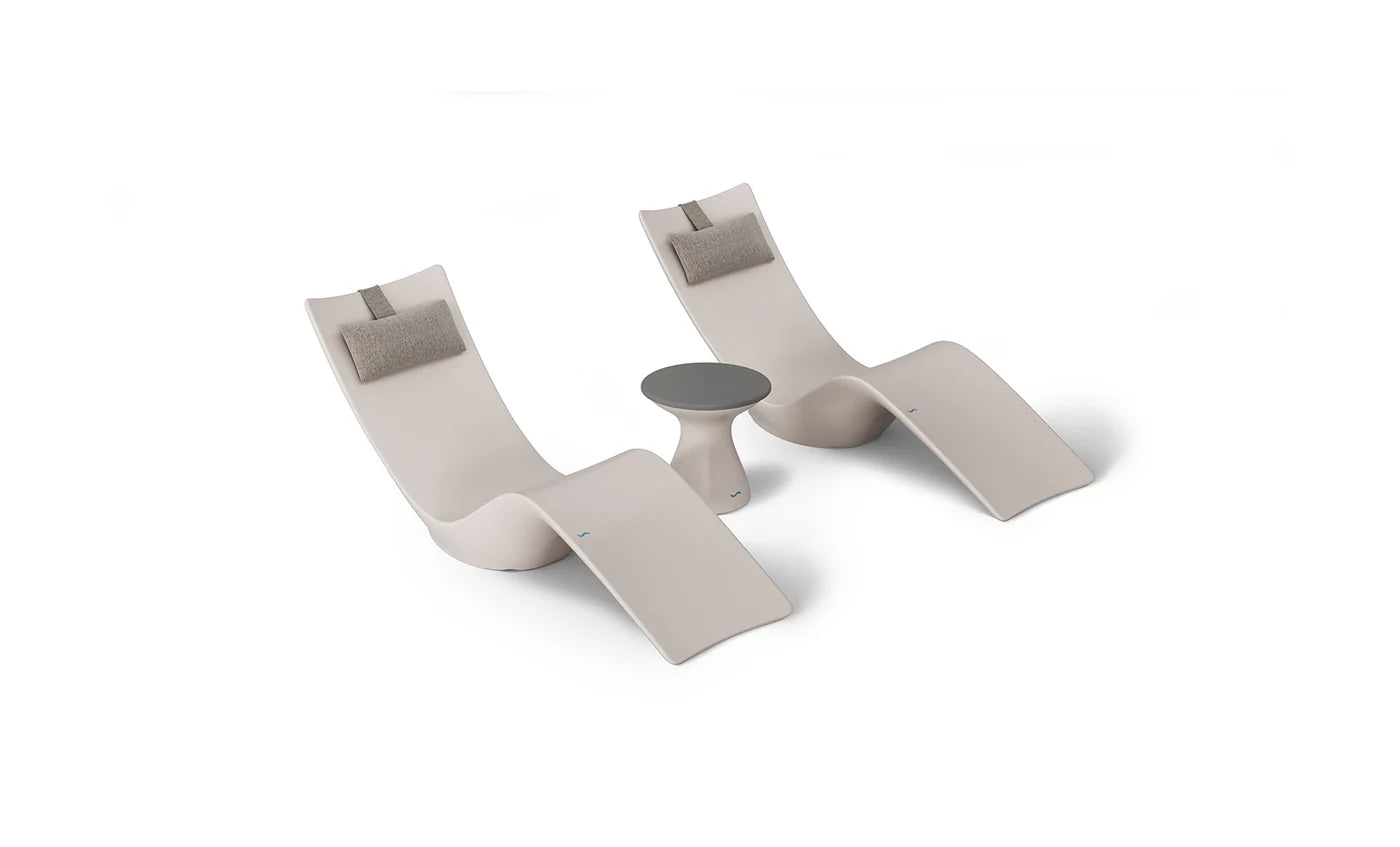 Autograph Chaise and Side table In-pool Set