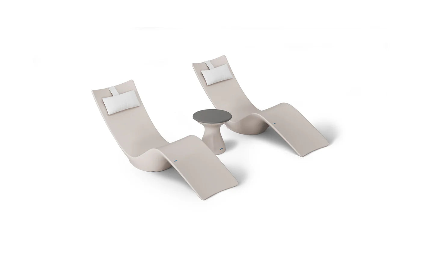 Autograph Chaise and Side table In-pool Set